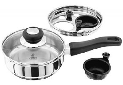 Judge Kitchen Essentials Egg Poacher with 2 Non-Stick Cups